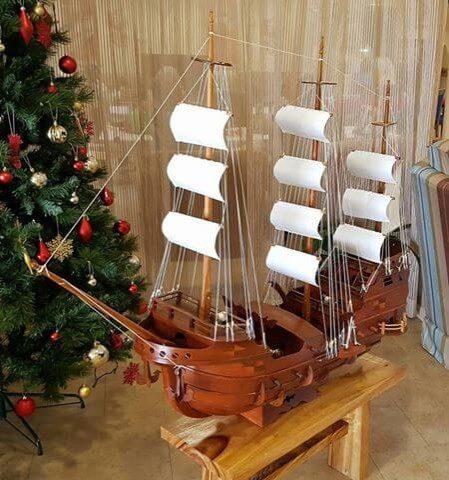 Model boat donated by resident's family